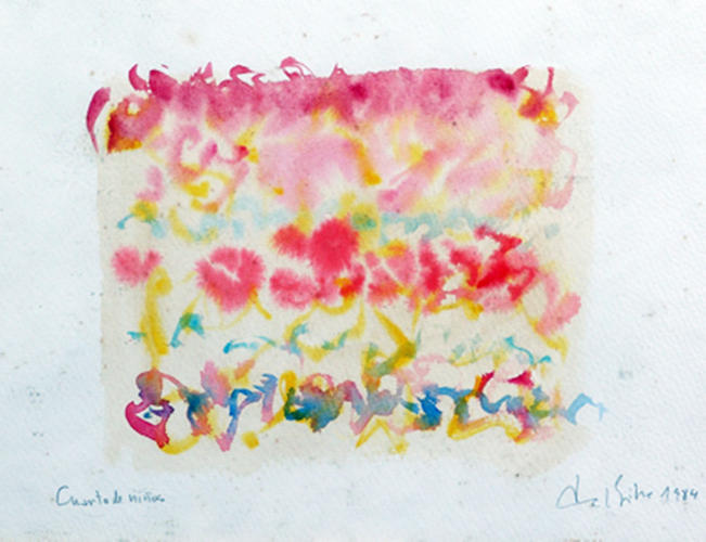Cuento de Niños, acuarela sobre papel, 1984, 33 x 43