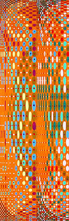 Archidoxis, oleo sobre cartón 1968, 97 x 33 cm