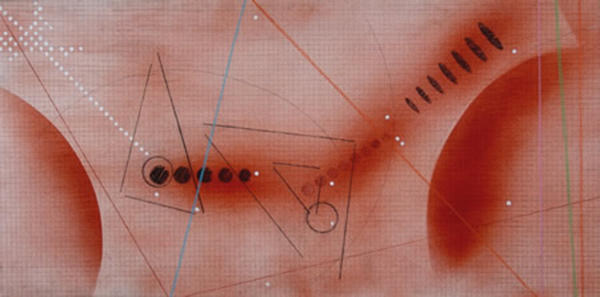 El Cubismo, tecnica mixta sobre aglomerado, 62x123, 1979