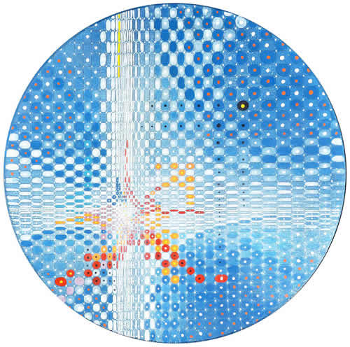 Fuga Excentrica, acrilico sobre aglomerado, 1975 0,50