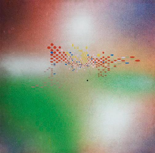 Lorimer acrílico sobre aglomerado original, titulado, firmado y fechado 1975 al dorso, medidas 67 x 67 cm.