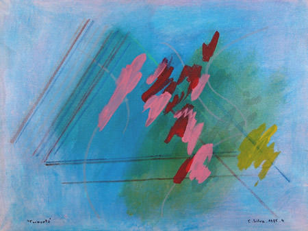 Tormenta, acrilico sobre tela, 60x79, 1985